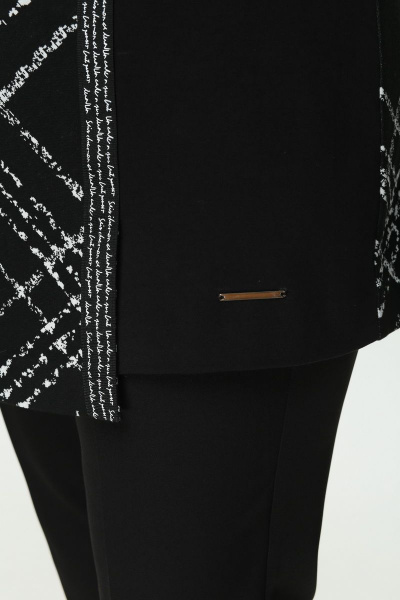 Туника Мишель стиль 1009 черно-белый - фото 5