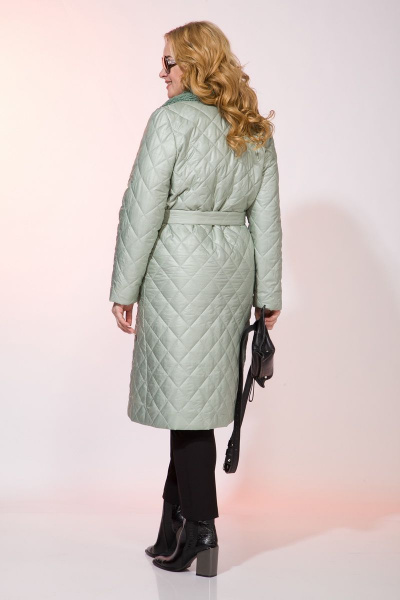 Пальто Liliana 1001 фисташка - фото 4
