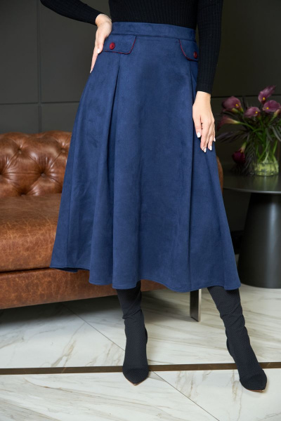 Юбка ANASTASIA MAK 957 синий - фото 2