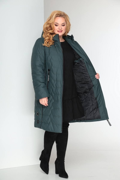 Пальто Shetti 2027 зеленый - фото 5