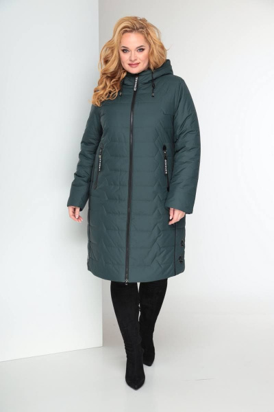 Пальто Shetti 2027 зеленый - фото 3