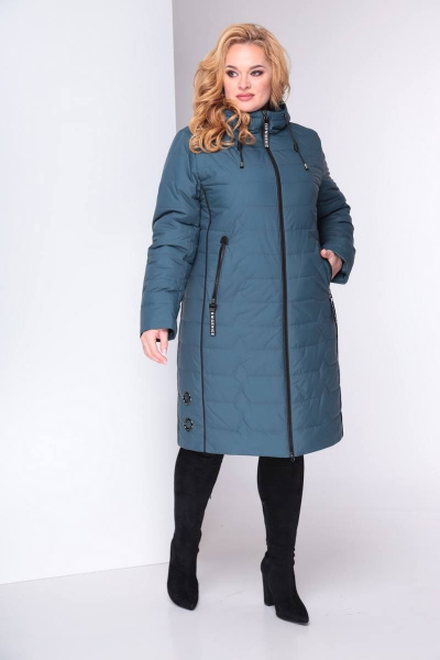 Пальто Shetti 2027 светлый_изумруд - фото 2
