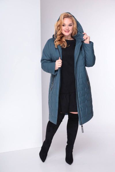 Пальто Shetti 2027 светлый_изумруд - фото 6