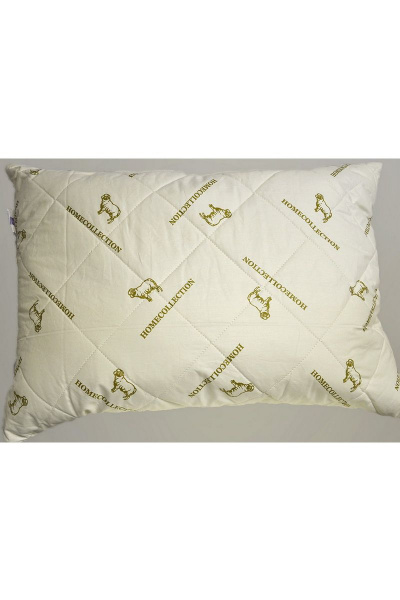 Подушка бежевая из хлопка с овечьей шерстью Файбертек 68*48С.Ш - фото 1