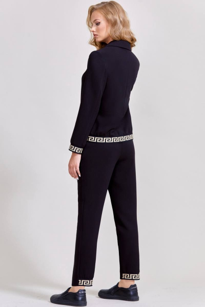 Брюки, жакет Teffi Style L-1611 черный - фото 5