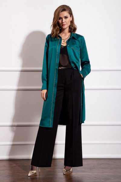 Черный шифоновый топ в бельевом стиле с бретелями Nova Line 20522 чёрный - фото 2