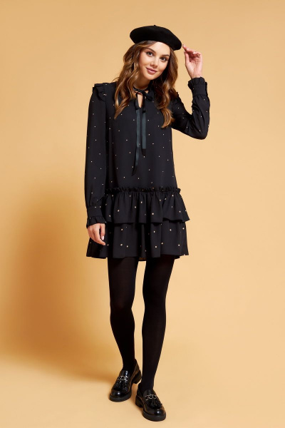 Платье DAVYDOV 6020 темно-синий - фото 2