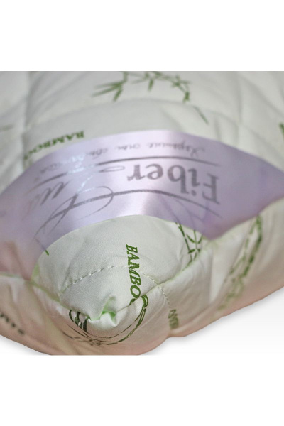 Подушка зеленая из хлопка с бамбуковым волокном Файбертек 68*68.С.Б - фото 7