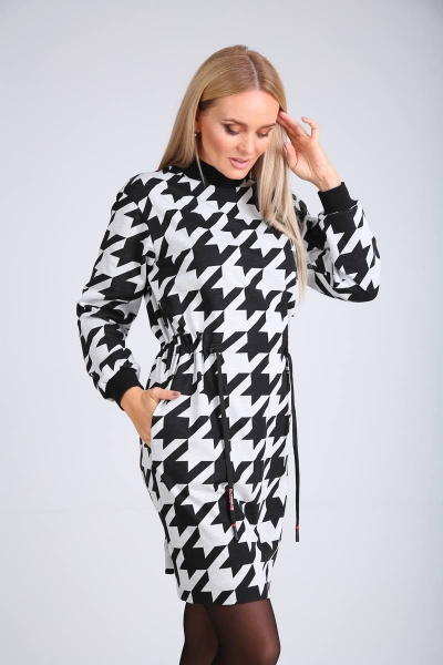 Платье Vilena 751 гусиная_лапка - фото 5