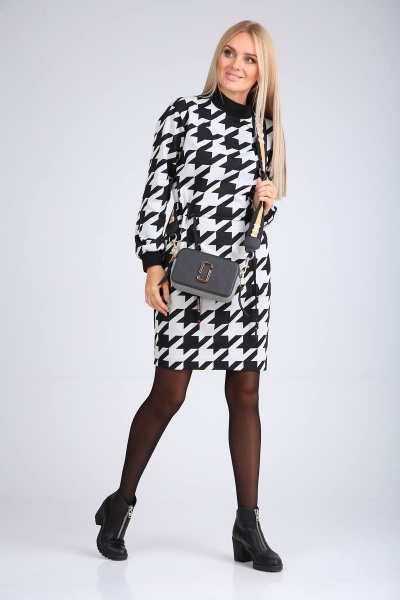 Платье Vilena 751 гусиная_лапка - фото 1