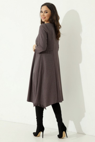 Платье Магия моды 2000 бордово-синий - фото 4