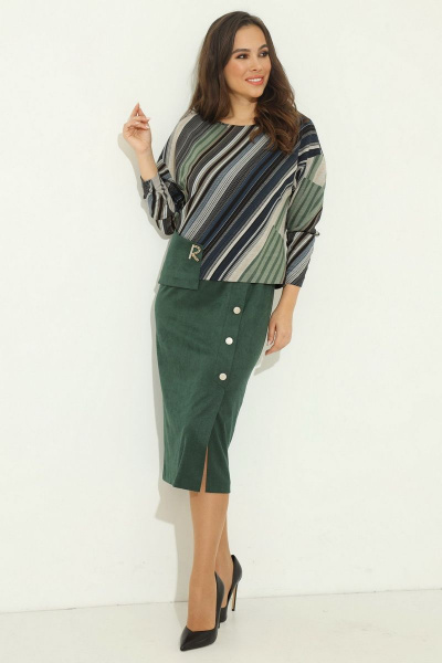 Платье Магия моды 2031 зеленый - фото 3