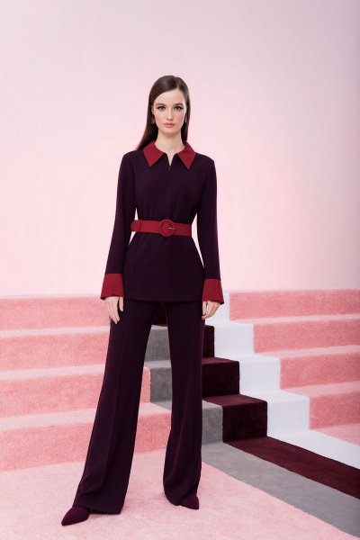 Туника из костюмно-плательной ткани с рельефами и карманами Alena Goretskaya A1038/15 - фото 1