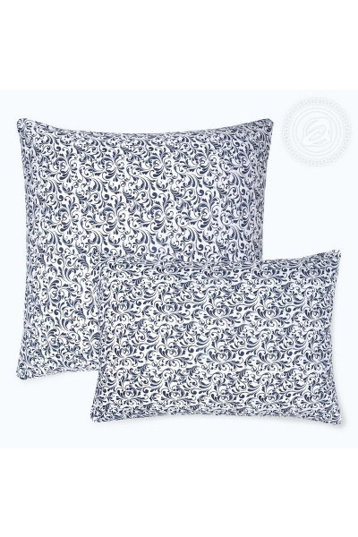 Наволочки из хлопкового трикотажа 2 шт 70x70 см АРТПОСТЕЛЬ 258 завиток_белый - фото 2