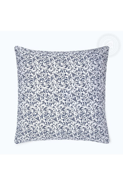 Наволочки из хлопкового трикотажа 2 шт 70x70 см АРТПОСТЕЛЬ 258 завиток_белый - фото 1