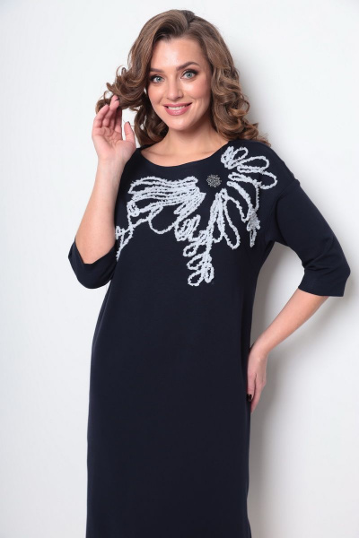 Платье Michel chic 2076 темно-синий - фото 2