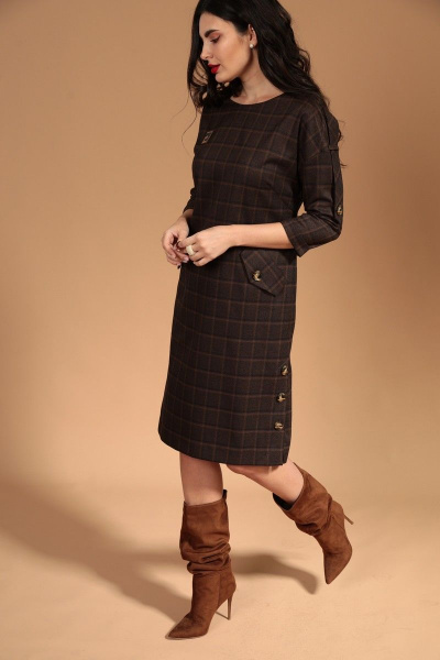 Платье Твой имидж 1453 шоколад - фото 2