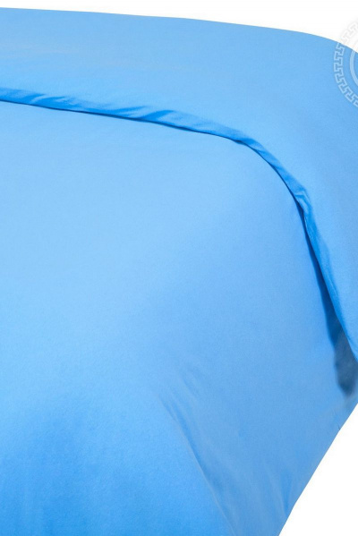 Пододеяльник из хлопка трикотаж на молнии Евро голубой АРТПОСТЕЛЬ 263 ирис - фото 2