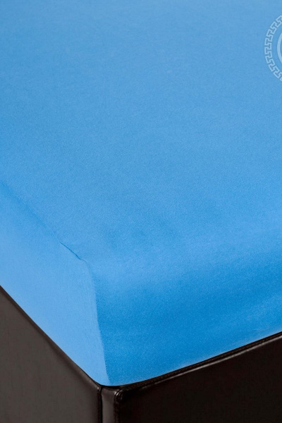 Простыня трикотажная из хлопка на резинке, 120х200 см АРТПОСТЕЛЬ 252 ирис - фото 1