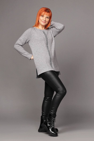 Джемпер Соджи 467 серый - фото 3