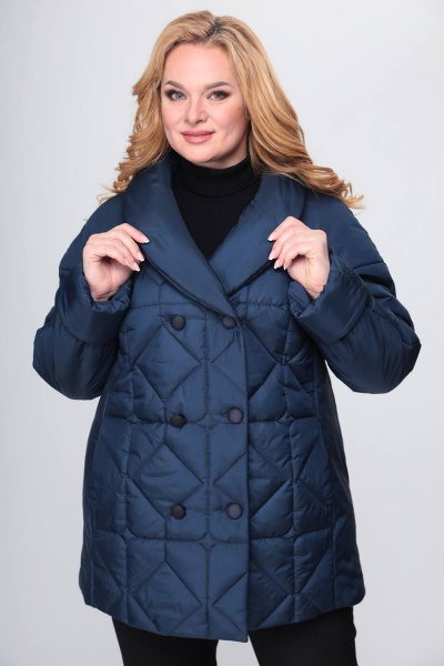 Полупальто TrikoTex Stil 4021 синий - фото 3