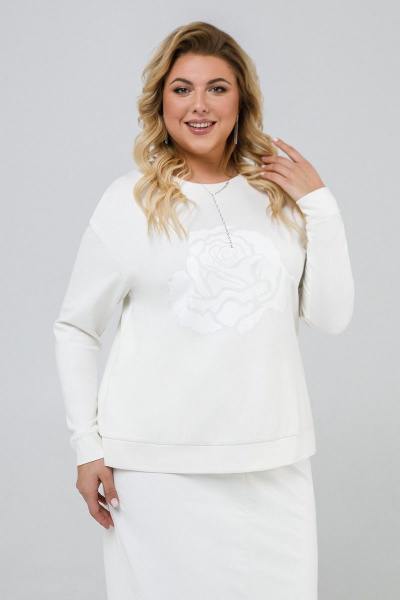 Джемпер, юбка Pretty 2078 молочный - фото 2