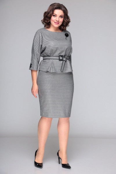 Блуза, юбка Bonna Image 672 серый - фото 2