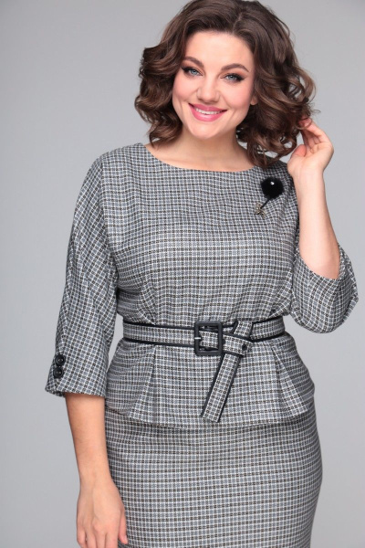 Блуза, юбка Bonna Image 672 серый - фото 5