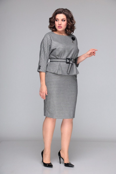 Блуза, юбка Bonna Image 672 серый - фото 3