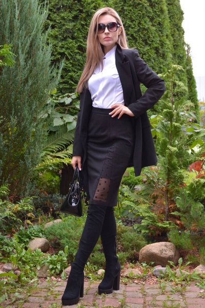 Юбка PATRICIA by La Cafe NY15033 черный - фото 3