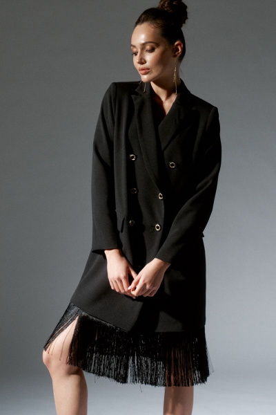 Платье ELLETTO 1867 черный - фото 2