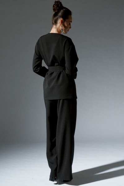 Брюки, жакет, пояс ELLETTO 5166 черный - фото 5