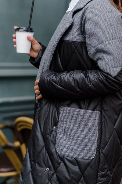 Пальто Temper 375 черный - фото 4