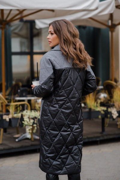 Пальто Temper 375 черный - фото 3