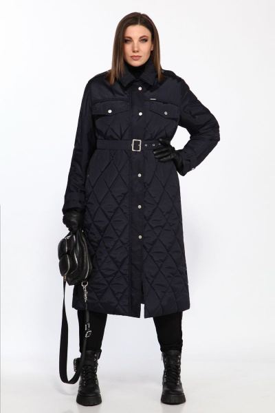 Пальто Lady Secret 8010 темно-синий - фото 7