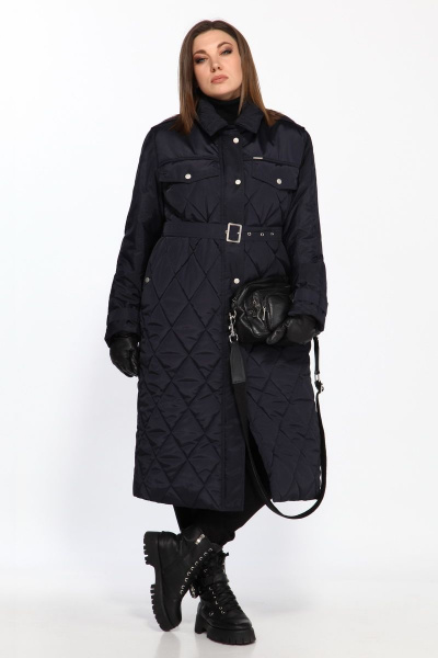 Пальто Lady Secret 8010 темно-синий - фото 1