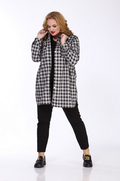 Блуза SOVITA M-806 клетка - фото 4