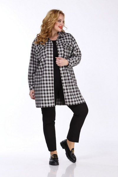 Блуза SOVITA M-806 клетка - фото 3