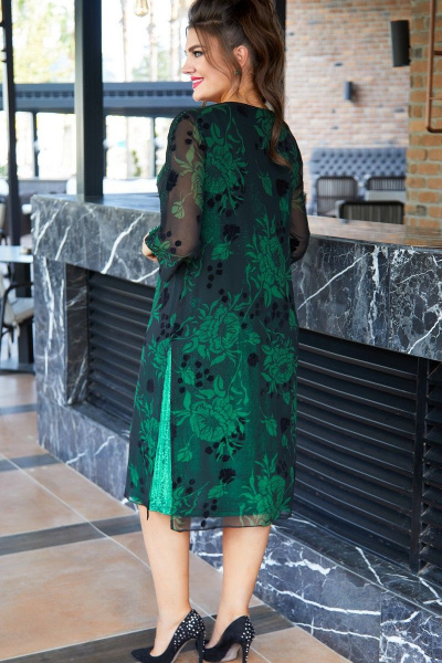 Платье Vittoria Queen 14333 темно-зеленый - фото 4