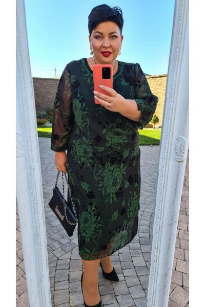 Платье Vittoria Queen 14333 темно-зеленый - фото 5