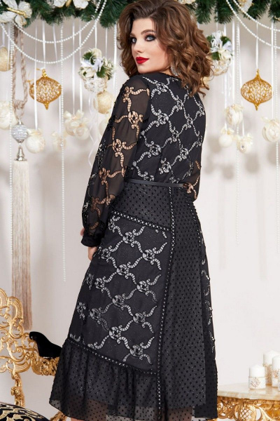 Платье Vittoria Queen 15633 черный - фото 3
