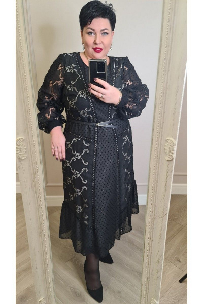 Платье Vittoria Queen 15633 черный - фото 4
