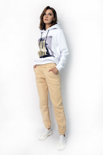 Худи classic утепленное с принтом для демисезона Kivviwear 4055.01 - фото 11