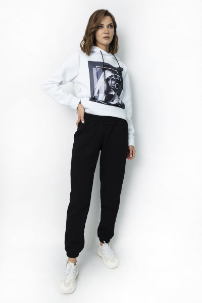 Худи classic утепленное с принтом для демисезона Kivviwear 4055.11 - фото 3