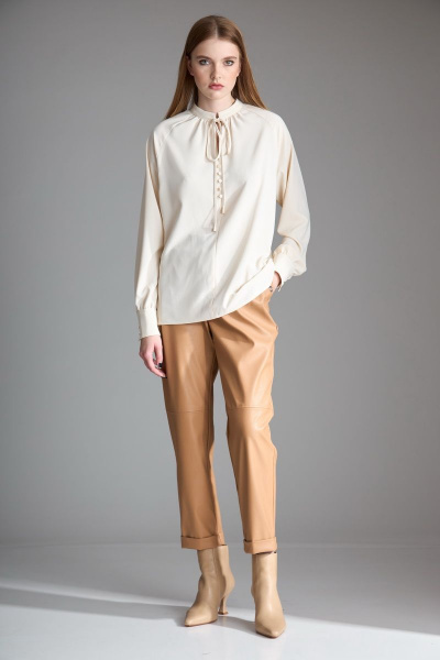 Блуза Орхидея 1103 бежевый - фото 5