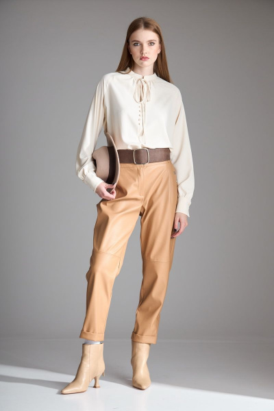 Блуза Орхидея 1103 бежевый - фото 2