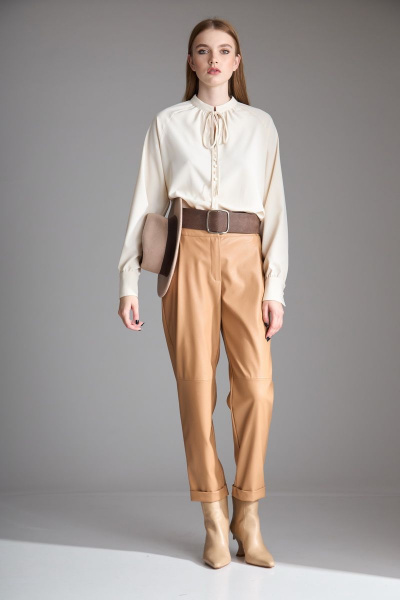 Блуза Орхидея 1103 бежевый - фото 1