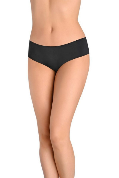 Трусы бразилианы из эластичного трикотажа с средней талией Teyli 793 черный - фото 1