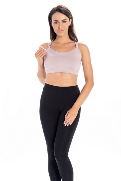 Модный топ-корректор с кружевом и сборкой Teyli 2708/170,176 какао - фото 1