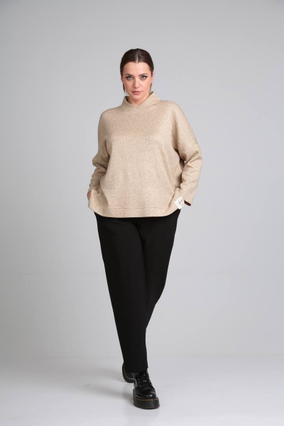 Джемпер Bliss 8080/1 бежевый - фото 5